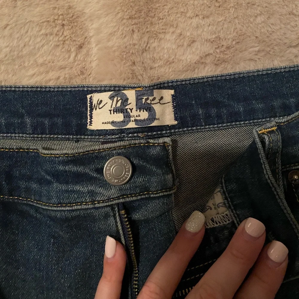 Free People Dark Wash Flare Jeans